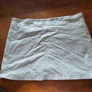 Mario Serrani Gray Pinstripe Mini Skirt